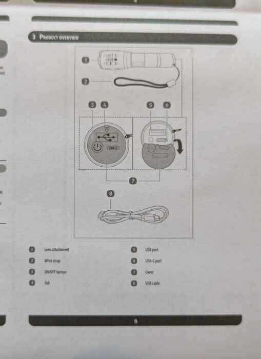Easy Home Rechargeable LED Flashlight 