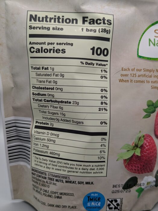 Simply Nature Freeze Dried Strawberries