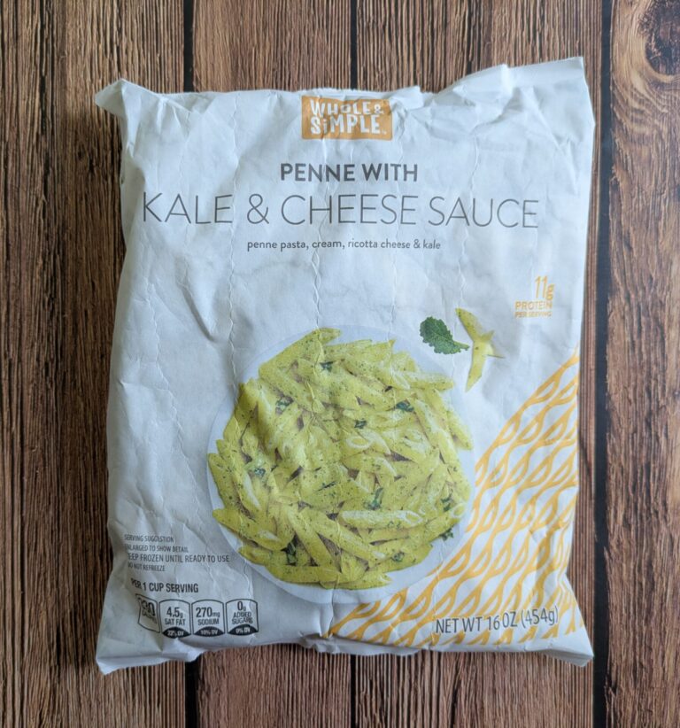 Whole & Simple Penne with Kale & Cheese Sauce