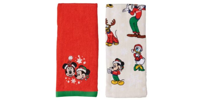 Disney holiday hand towels