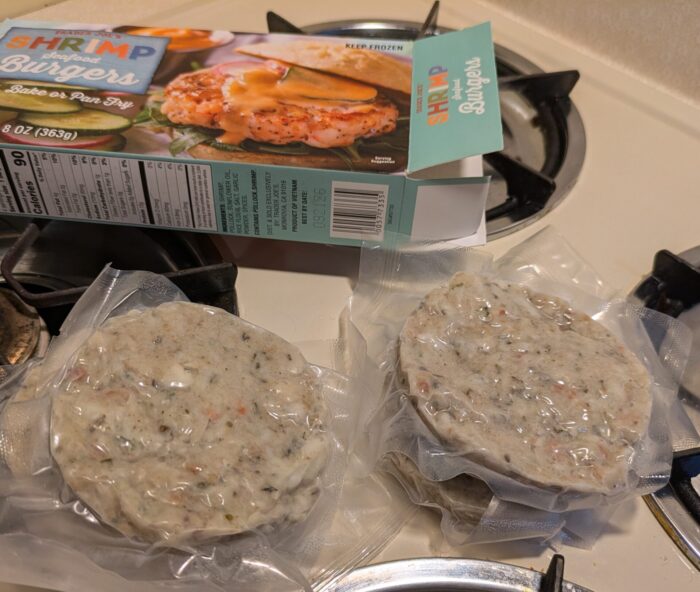 Trader Joe's Shrimp Seafood Burgers
