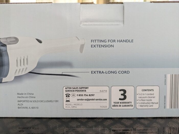 Ambiano Corded 2 in 1 Stick Vacuum