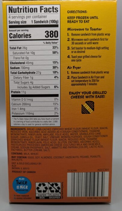 Bremer Grilled Cheese Sandwiches