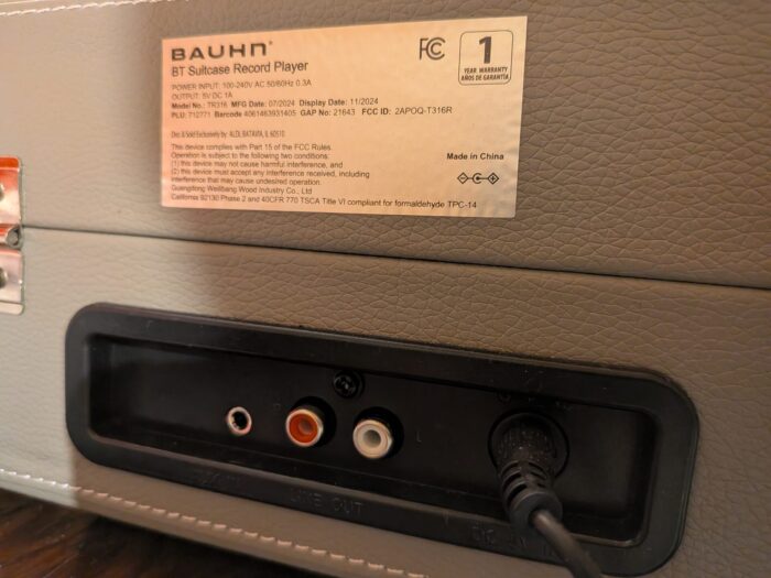 Bauhn Bluetooth Suitcase Record Player