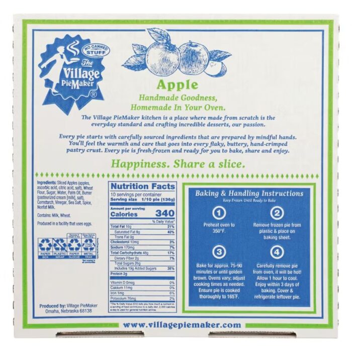 The Village Pie Maker Apple Pie