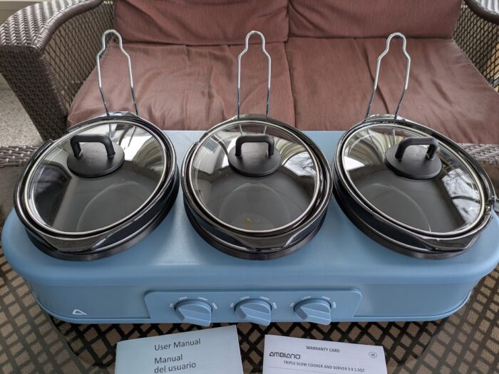 Ambiano Triple Slow Cooker