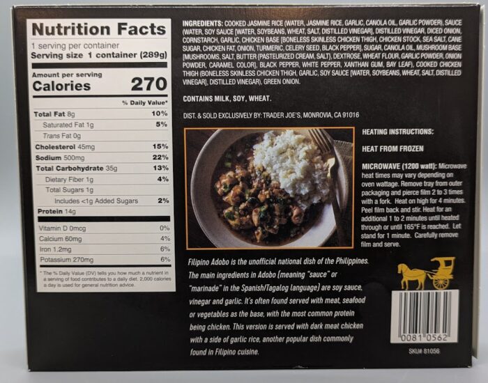 Trader Joe's Chicken Adobo