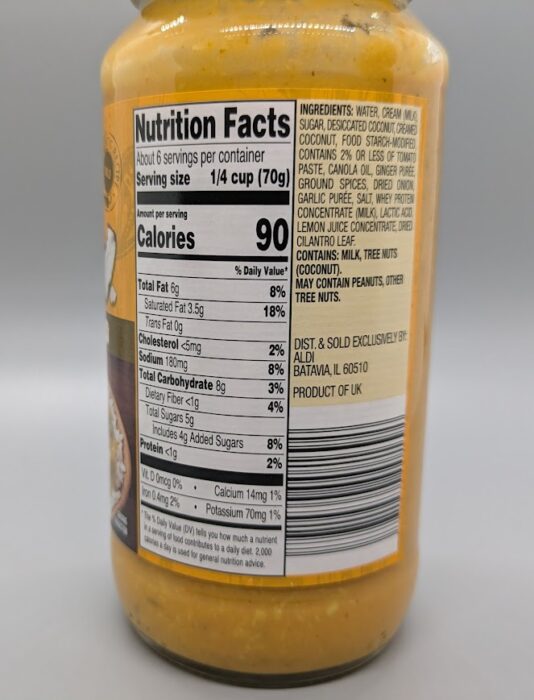 Burman's Korma Curry Sauce