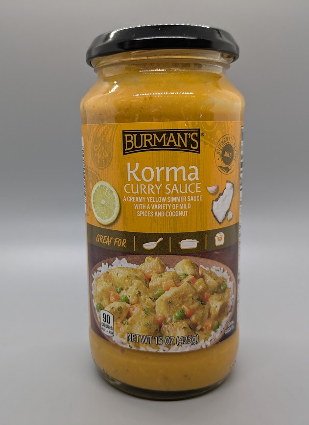 Burman's Korma Curry Sauce