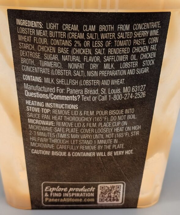 Panera Lobster Bisque 4