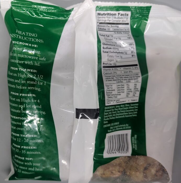 Trader Joe's Turkey Meatballs