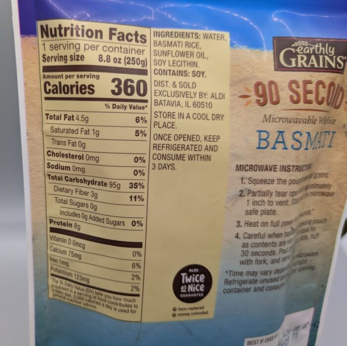 Earthly Grains 90 Second Basmati Rice
