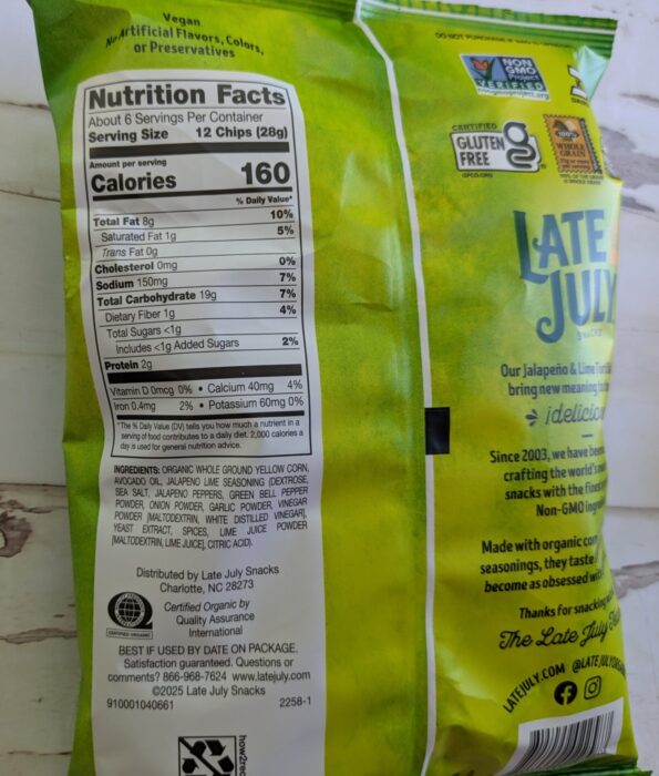 Late July Jalapeno Lime Tortilla Chips