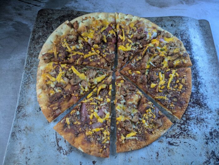 Mama Cozzi's BBQ Recipe Pork Burnt Ends Pizza 