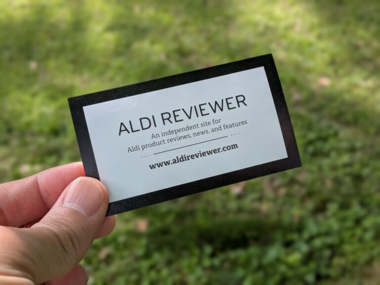 Aldi Reviewer Business Card