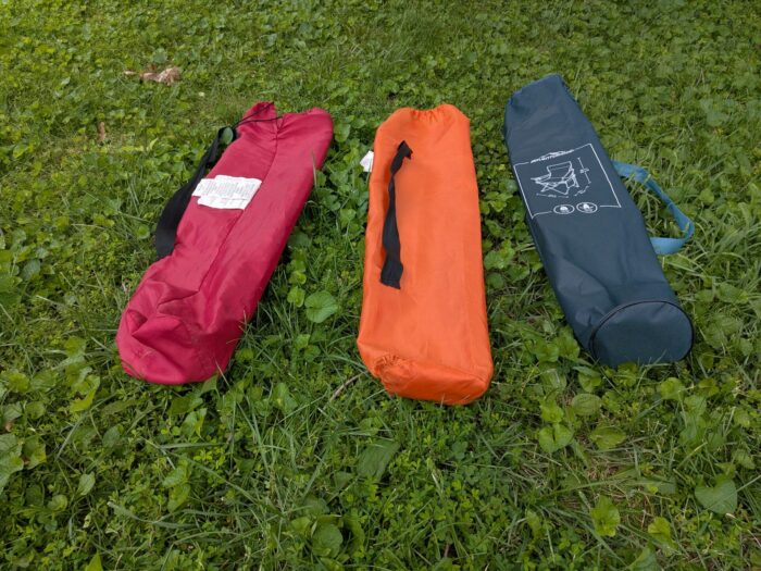 Adventuridge Foldable Camping Chair - 2017 2022 2026 - bags