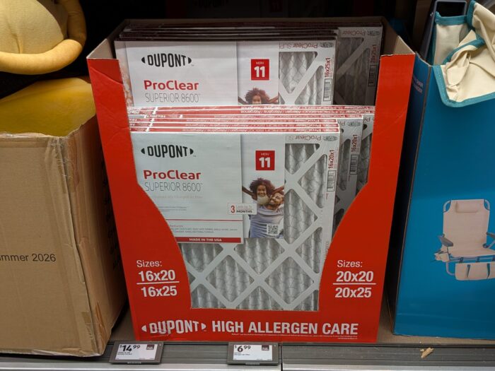Aldi DuPont Air Filters - Store Display