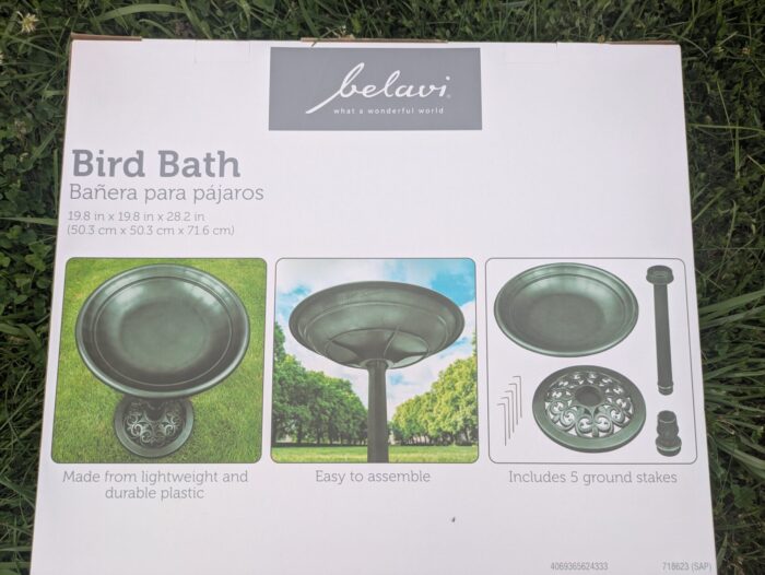 Belavi Bird Bath