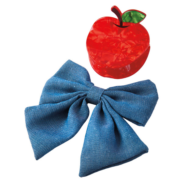 Serra Teacher Accessories - Bow and Apple Clip